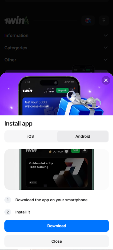 1Win App Nigeria: How to Download on iOS and Android