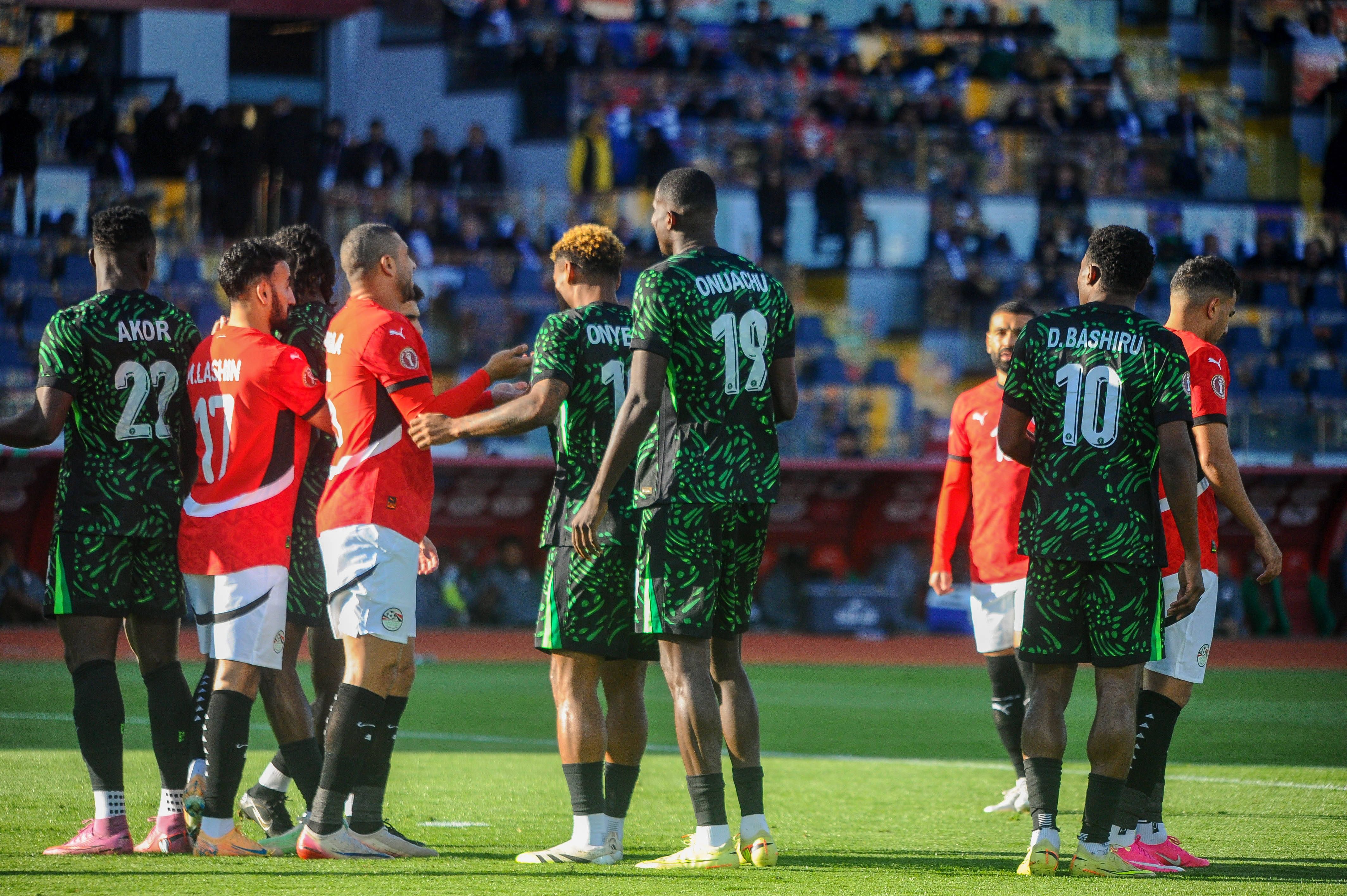 Super Eagles during the AFCON third place match between Egypt and Nigeria