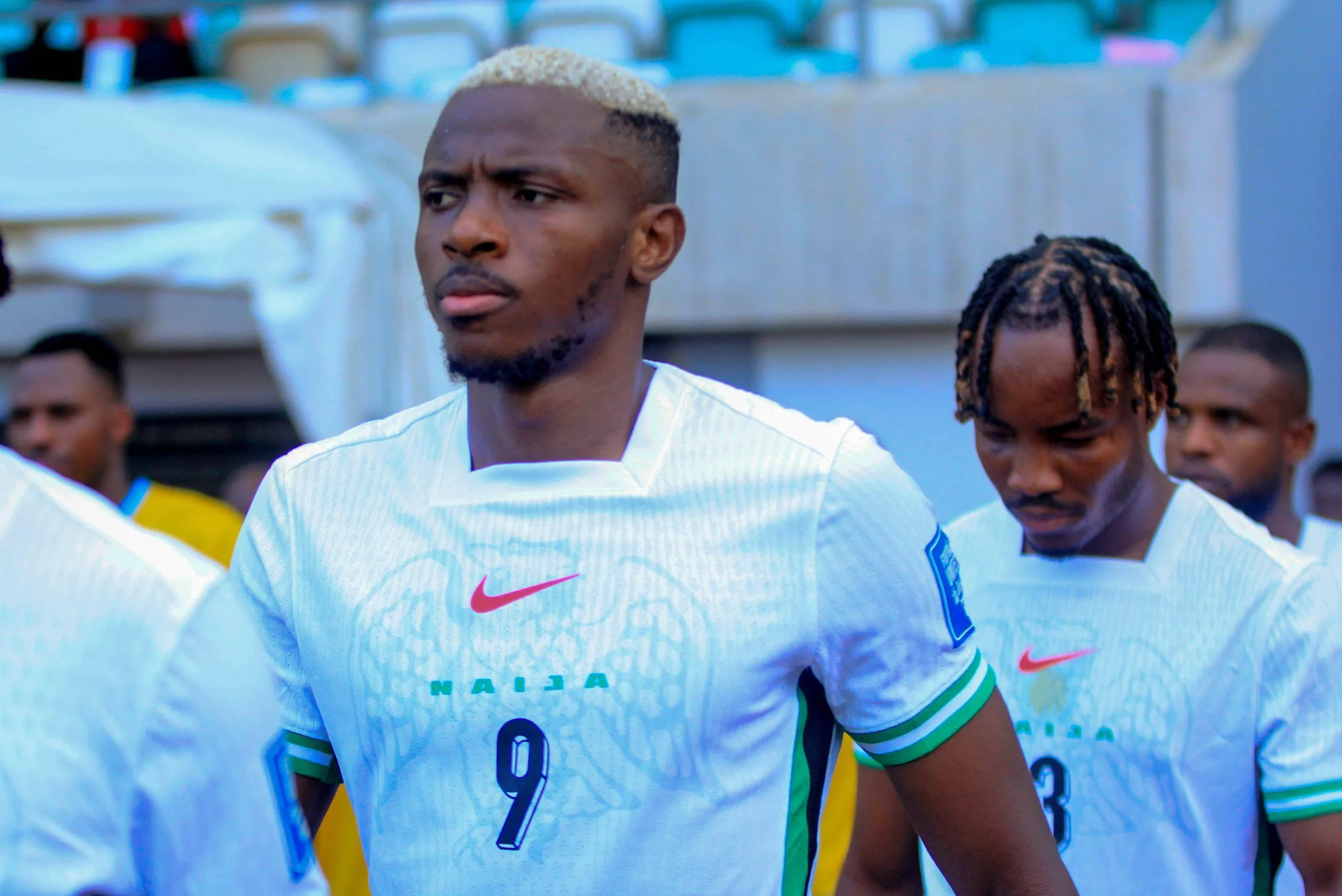 Victor Osimhen of Nigeria during the 2026 FIFA World Cup qualifying match between the Super Eagles of Nigeria and the Amavubi of Rwanda