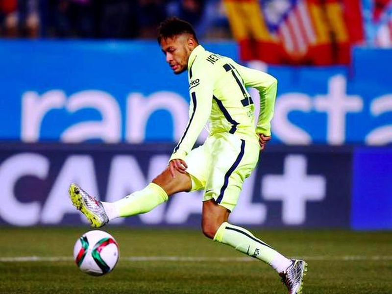 Neymar Scoring Against Atletico