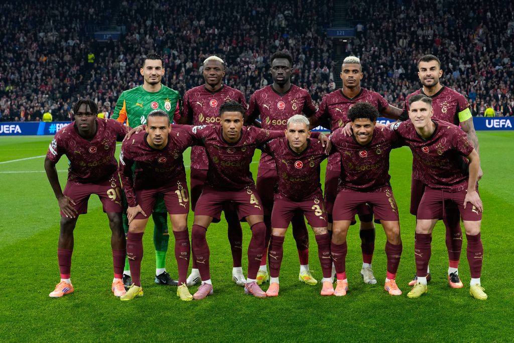 Galatasaray player Ismail Jakob , Davinson Sanchez, Roland Sallai, Gabriel Sara, Leroy Sane, Lucas Torreira, Abdulkerim Bardakci, Victor Osimhen, Wilfried Singo, Mario Lemina