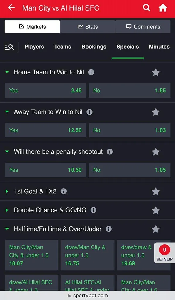man city vs al hilal win to nil