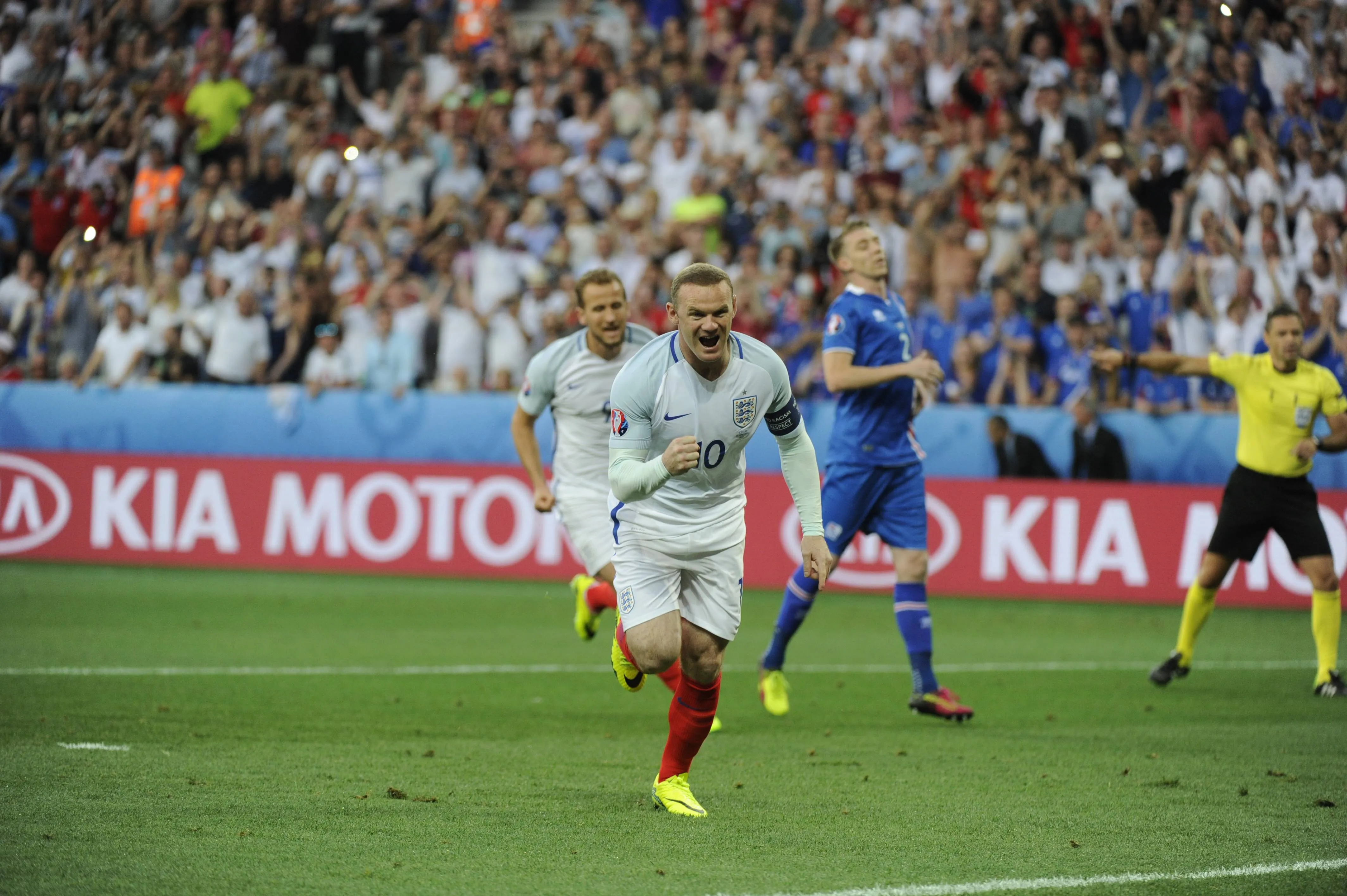 Wayne Rooney in action for England