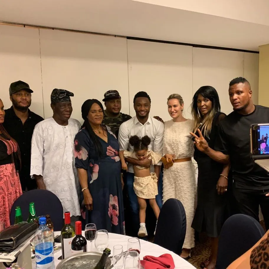 Mikel Obi and family