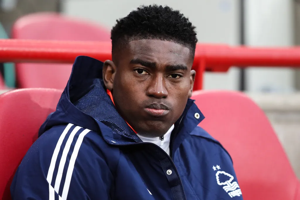 Taiwo Awoniyi during the Premier League match Brentford vs Nottingham Forest at The Gtech Community Stadium, London, United Kingdom, 21st December 2024 Photo by Gareth Evans/News Images London The Gtech Community Stadium