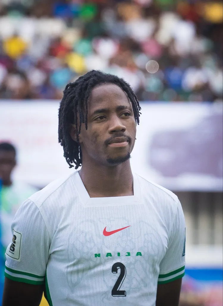 Super Eagles defender Benjamin Fredrick 