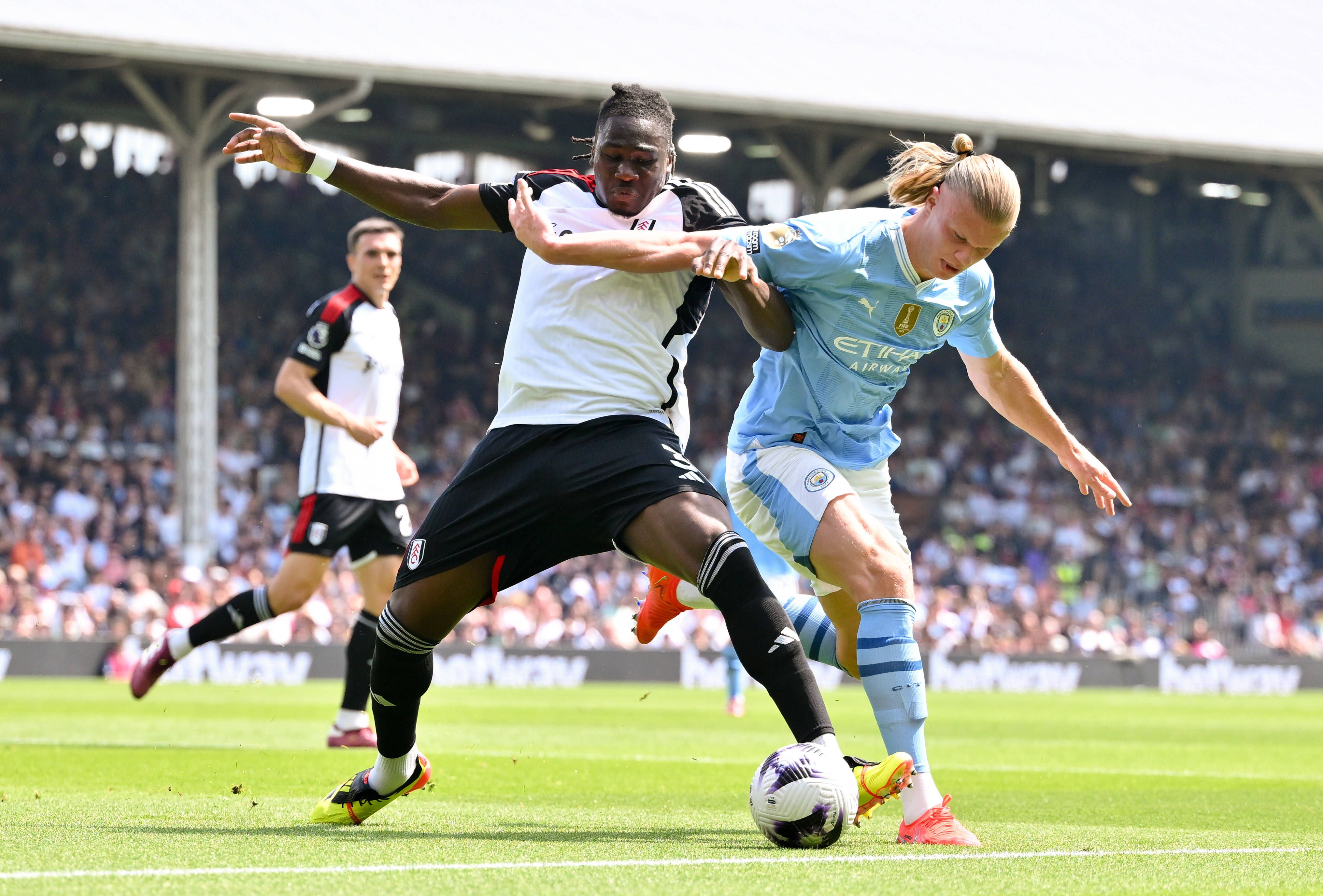 Erling Haaland and Calvin Bassey