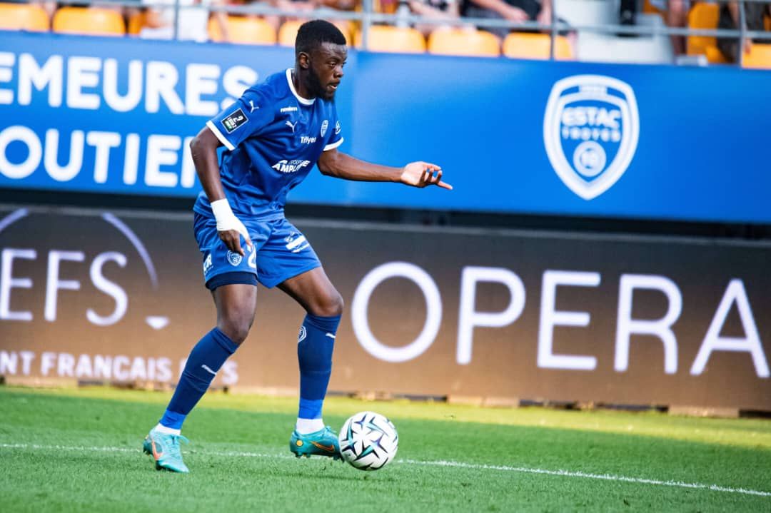 Nigeria and Troyes defender Paolo Gozzi.