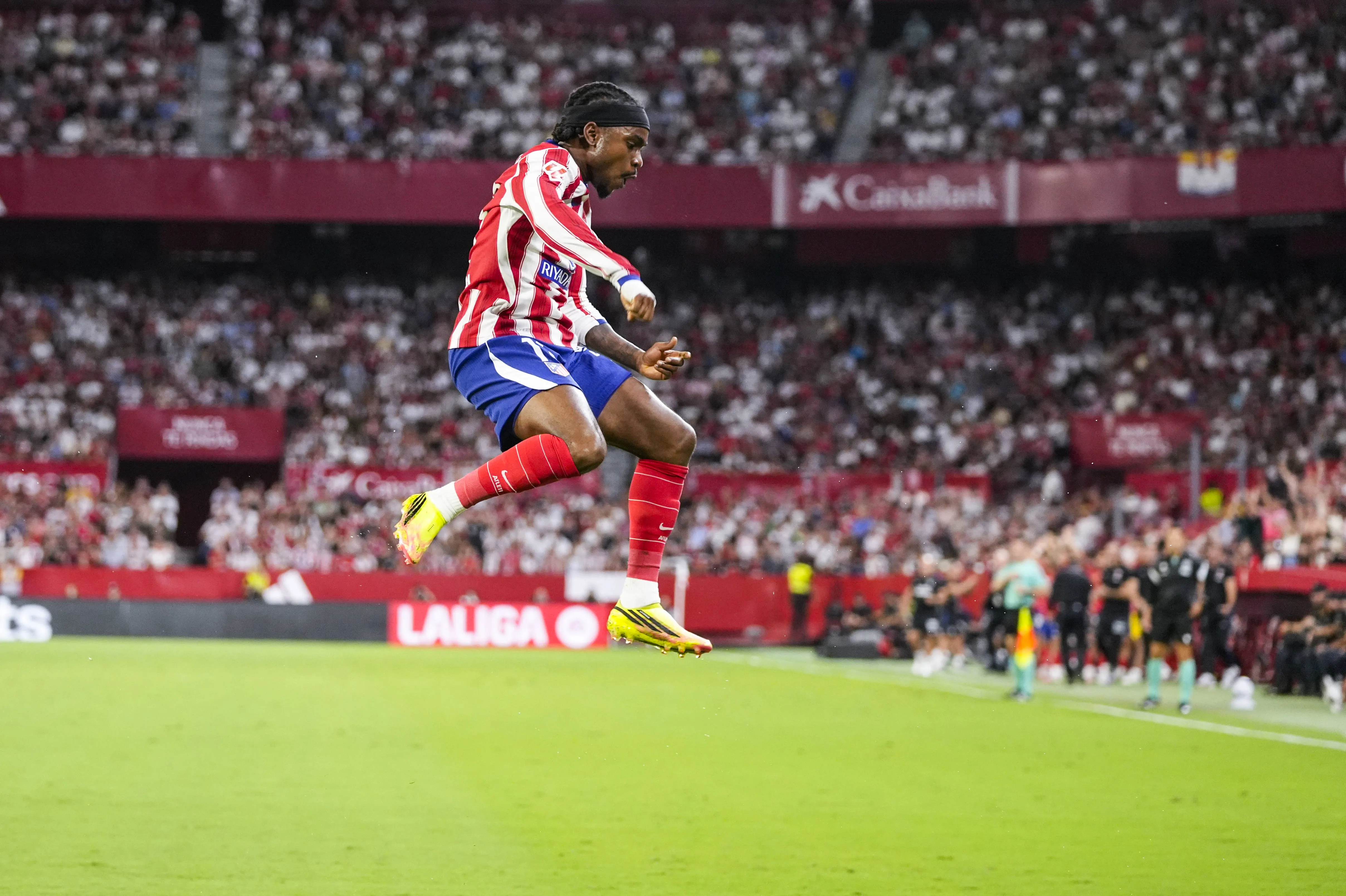 Ademola Lookman of Atletico de Madrid celebrates