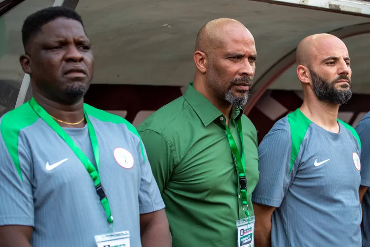 Super Eagles coaches led by Eric Chelle.