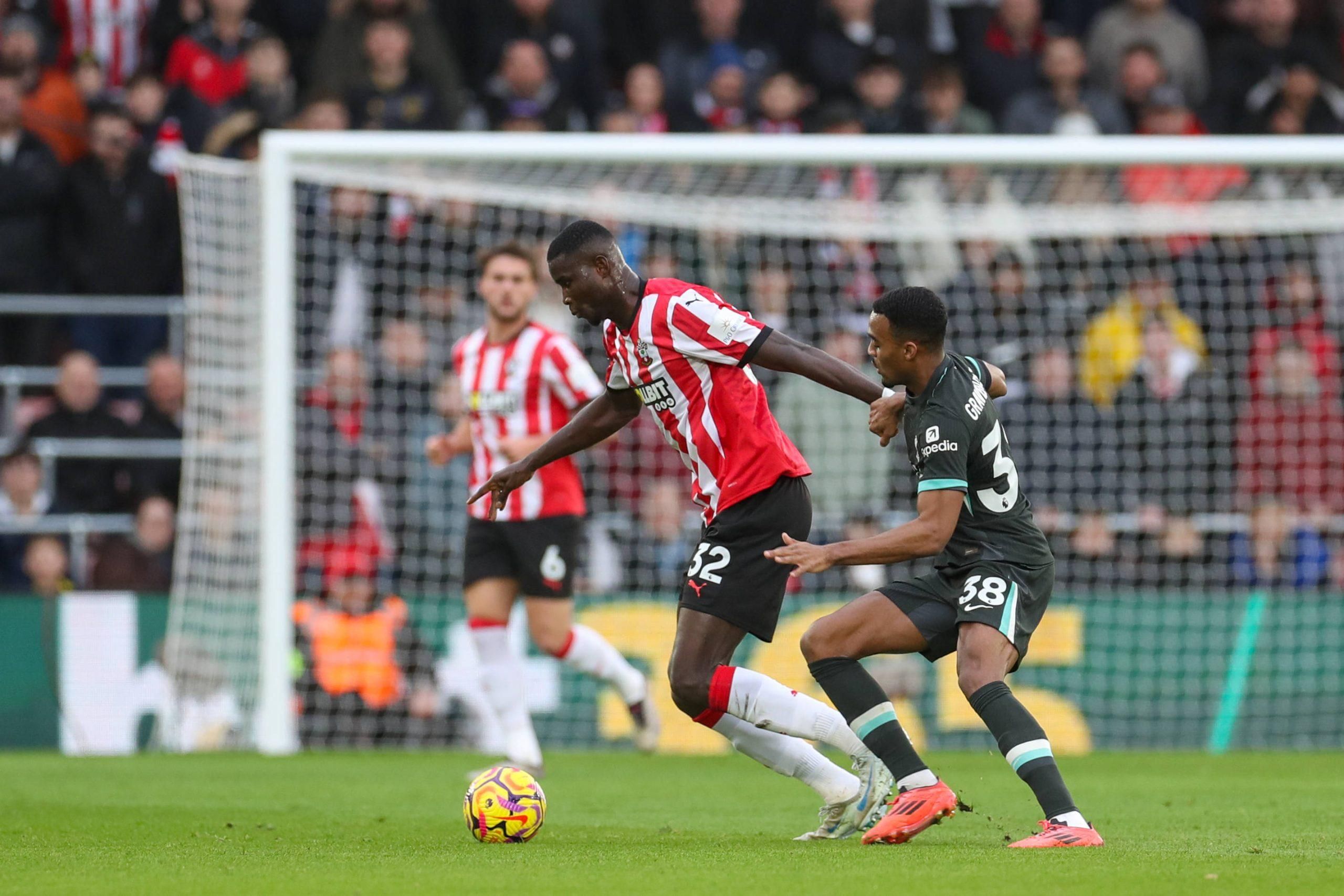 Paul Onuachu in action for Southampton