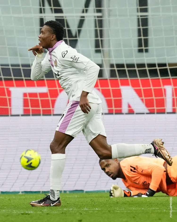 Nigerian forward David Okereke 