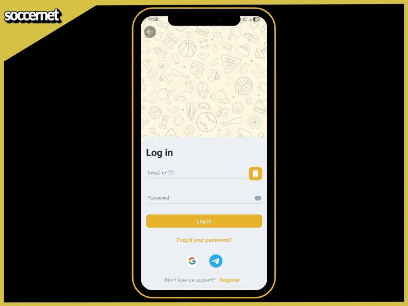 Melbet login options and interface for app users.