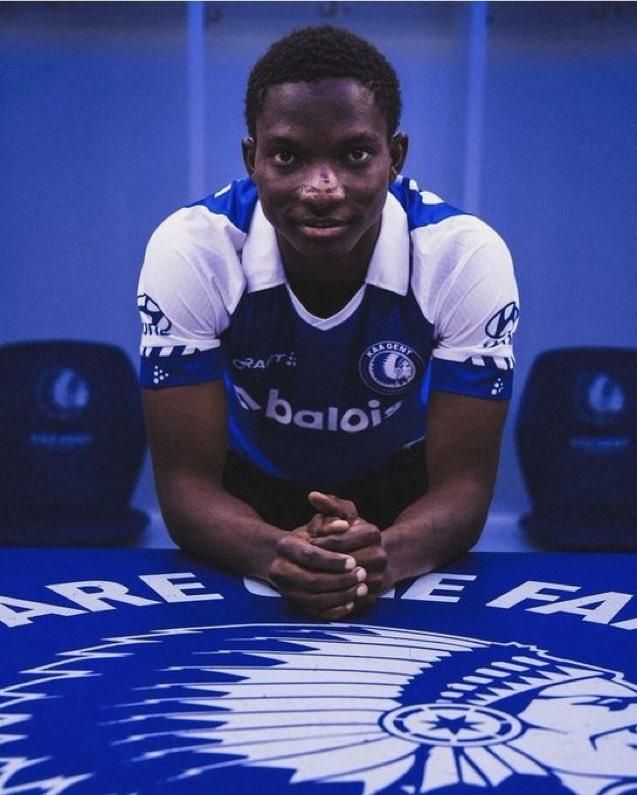 Nigeria and Gent youngster Idris Abdullahi.