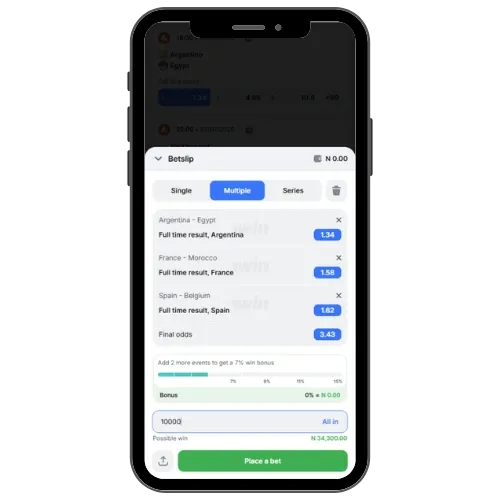 1win promo code bonus wagered on World Cup matches