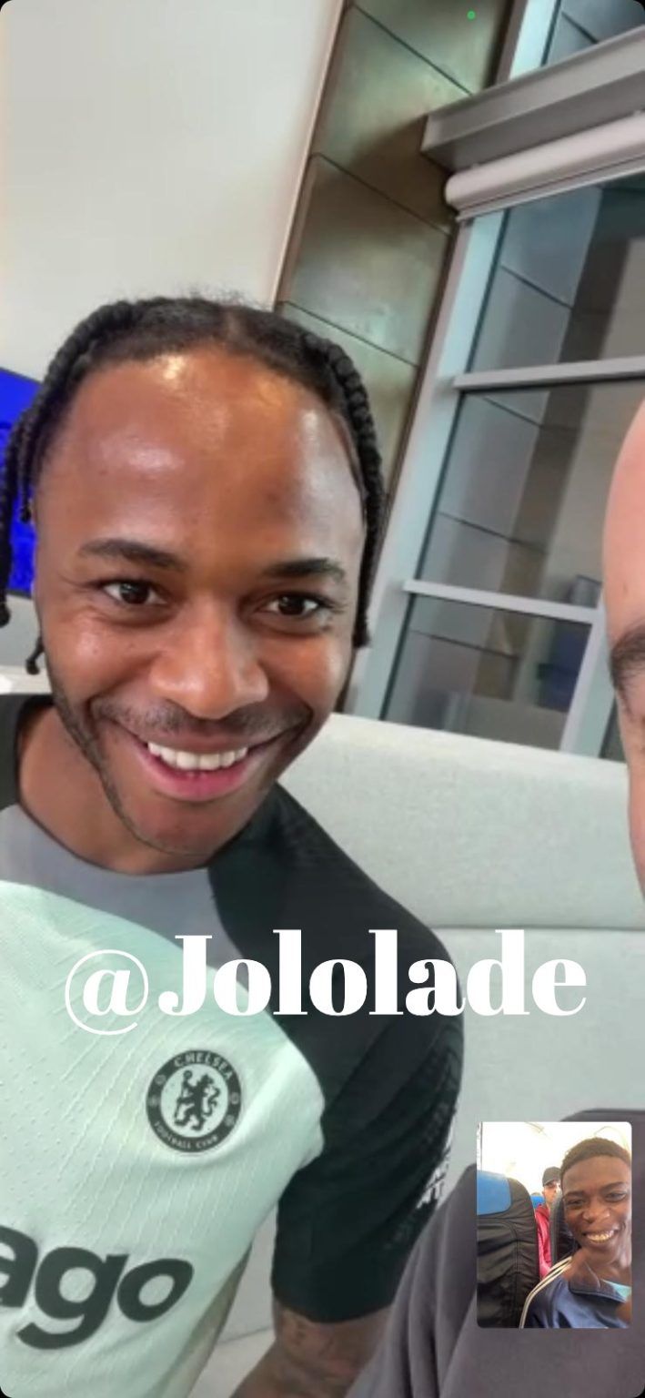 Raheem Sterling on call with Hafiz Ibrahim