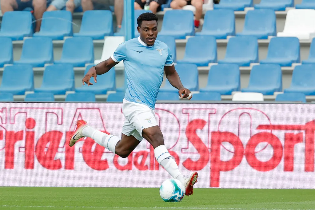 Fisayo Dele-Bashiru of SS Lazio in action