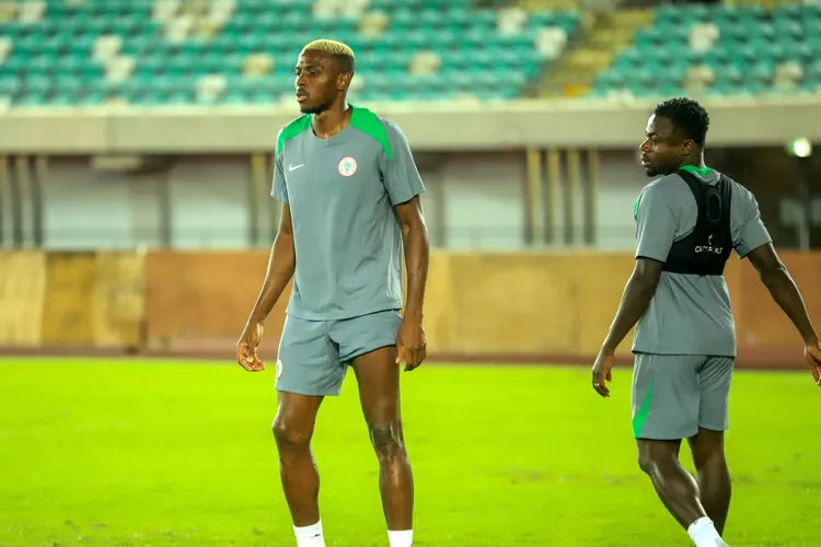 Victor Osimhen and Moses Simon