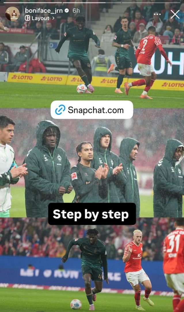 Victor Boniface's cryptic message on IG