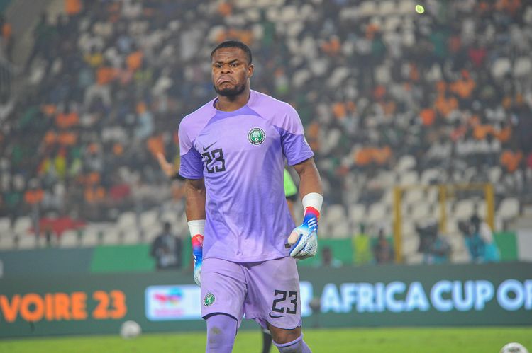 Nigeria and Chippa United goalkeeper Stanley Nwabali. Photo by IMAGO