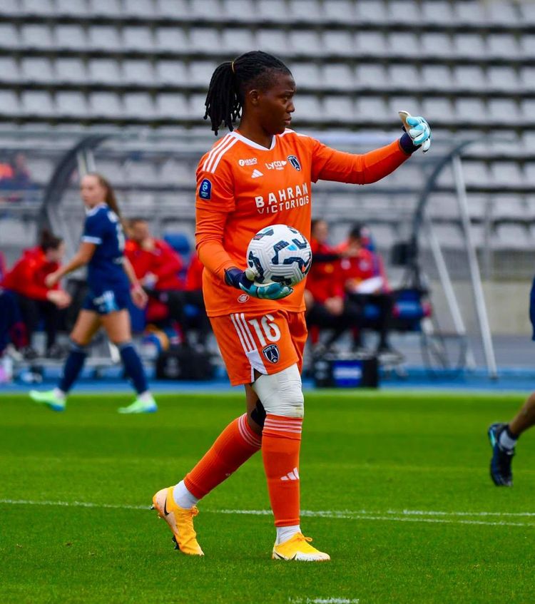 Nigeria Super Falcons and Paris FC goalie Chiamaka Nnadozie.