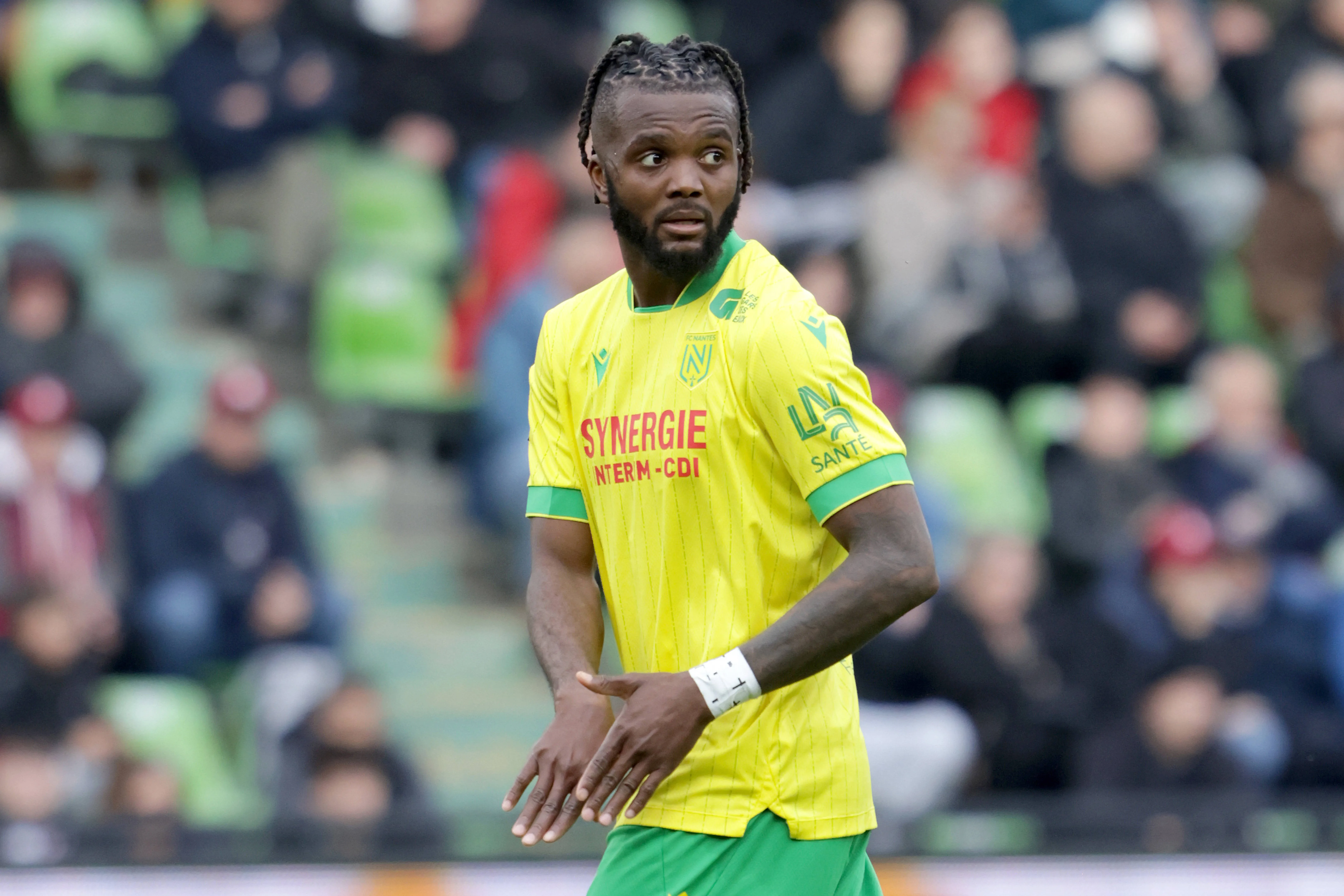 Super Eagles and Nantes star Chidozie Awaziem in Ligue 1 action