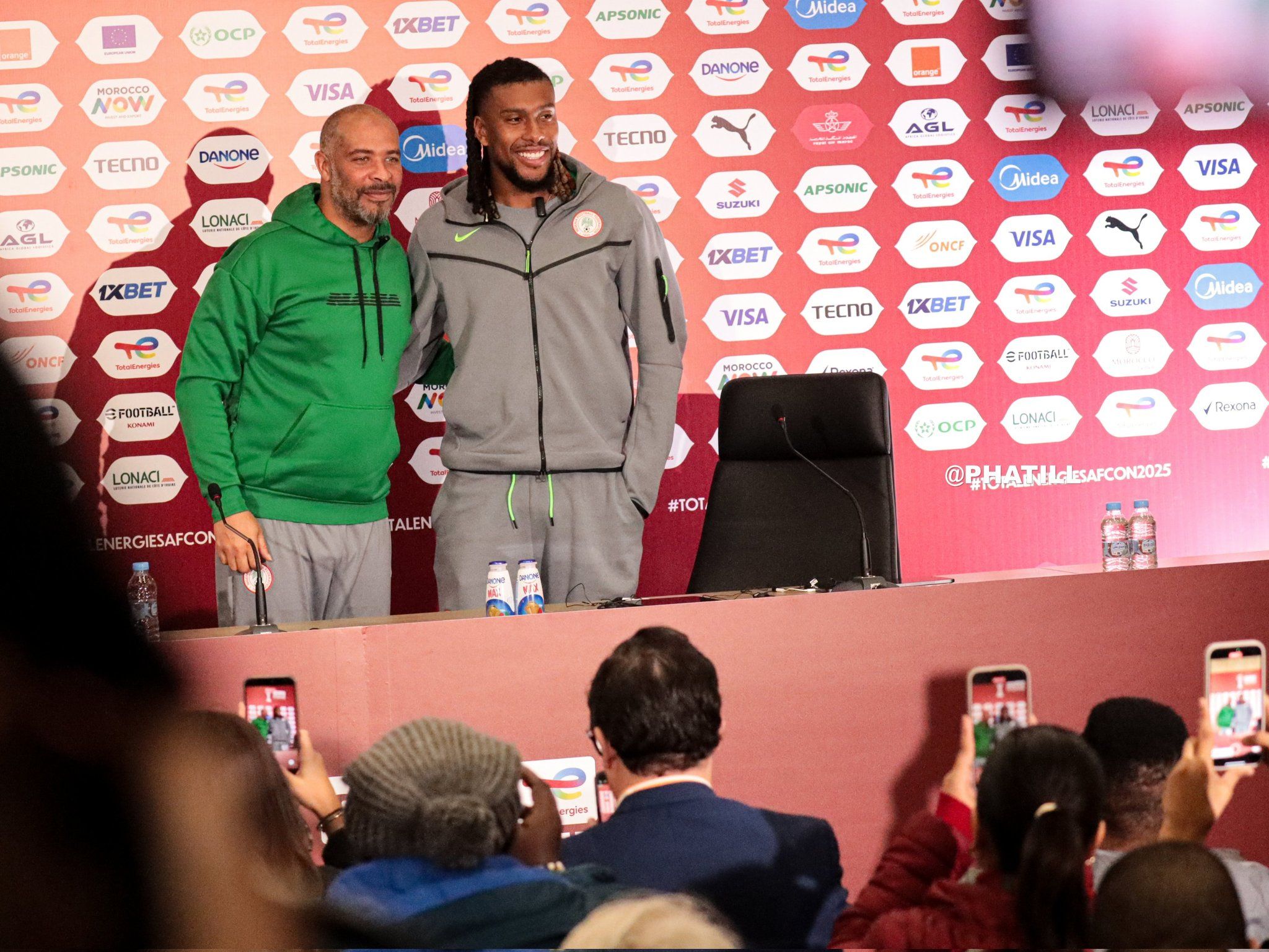 Eric Chelle and Alex Iwobi