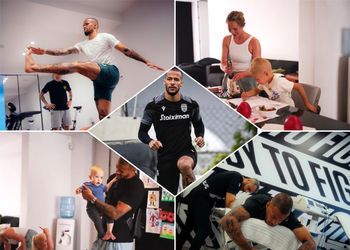 Watch: Super Eagles star William Troost Ekong spends quality time with kids