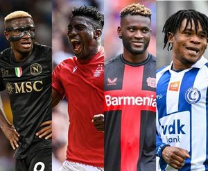 PSG legend Okocha happy to see Bayer Leverkusen striker Boniface join Osimhen, Awoniyi in Super Eagles