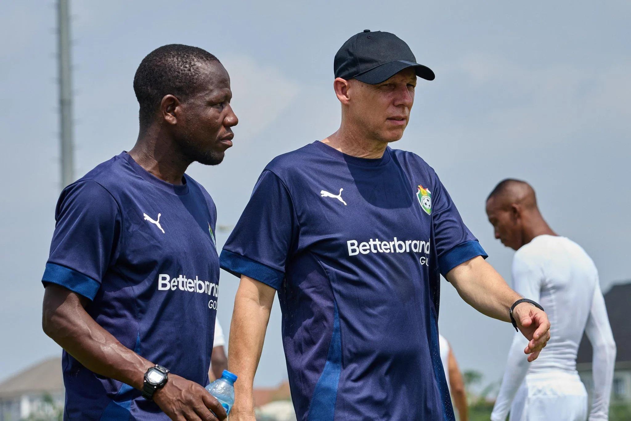 Zimbabwe chief coach Michael Nees (R). Photo Credit X 