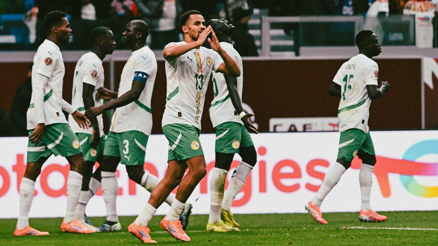 Senegal team celebrating at AFCON 2025