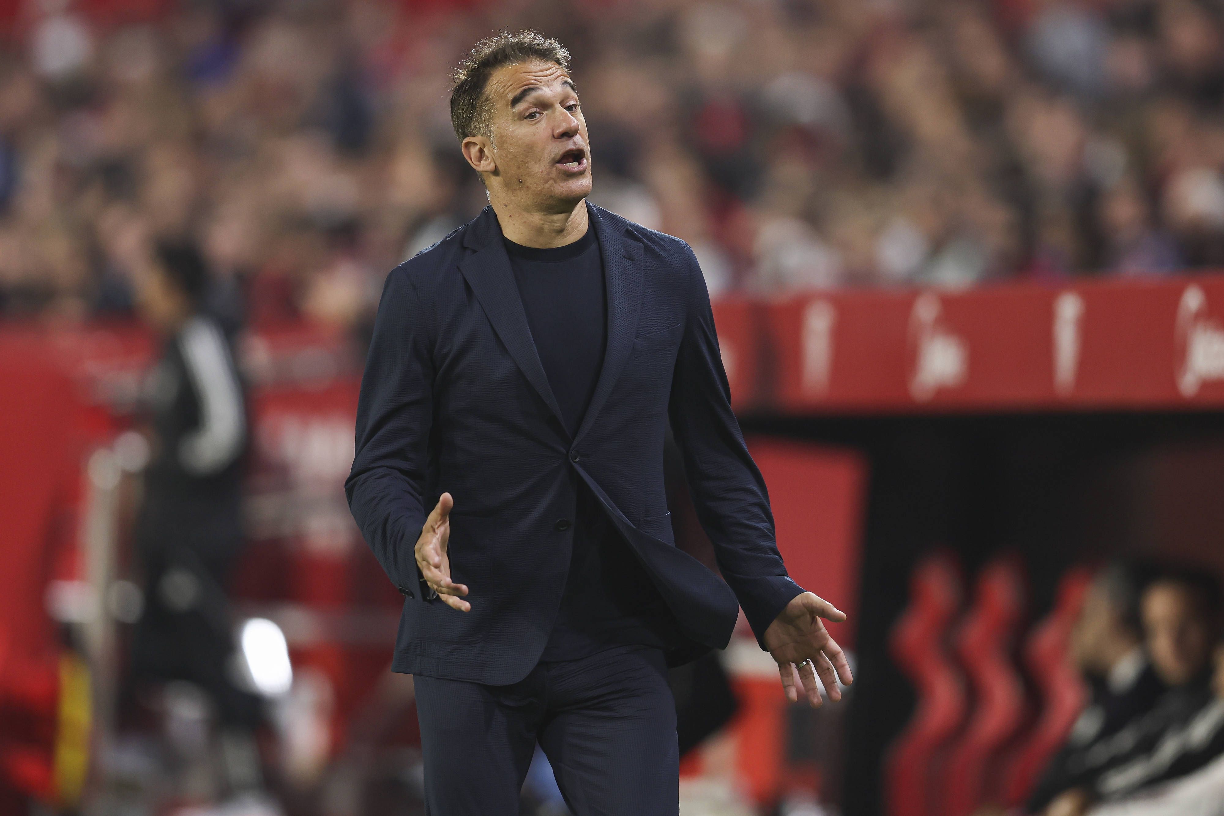 Sevilla FC head coach Luis Garcia