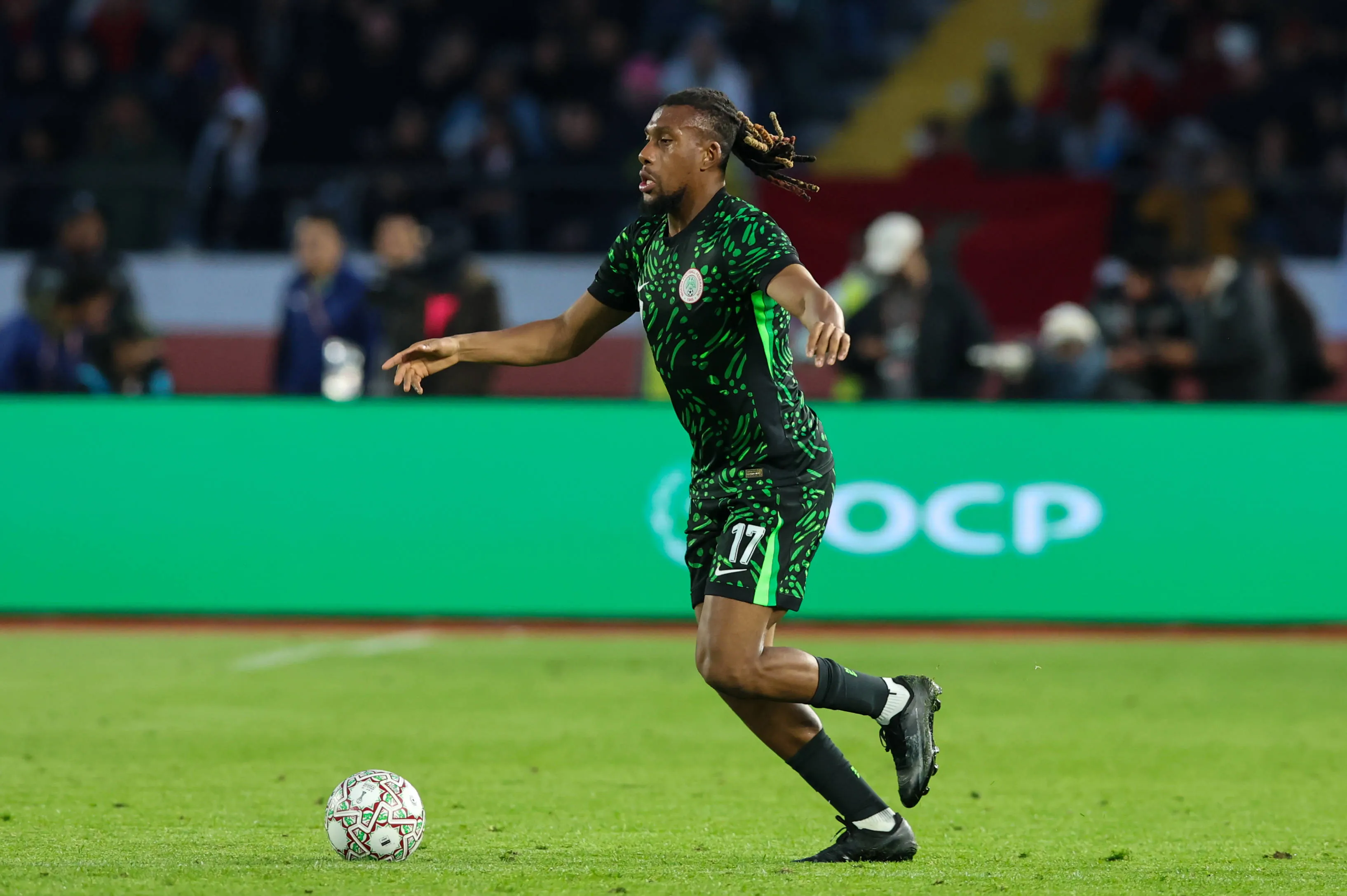 Alex Iwobi in action during Africa Cup of Nations 2025 3rd Place match between Nigeria and Egypt