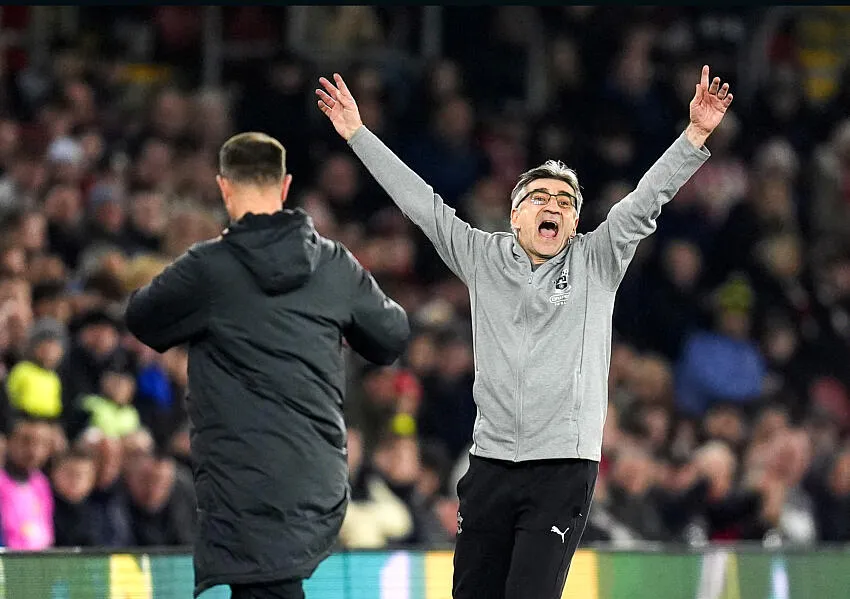 Ivan Juric reacts on the touchline