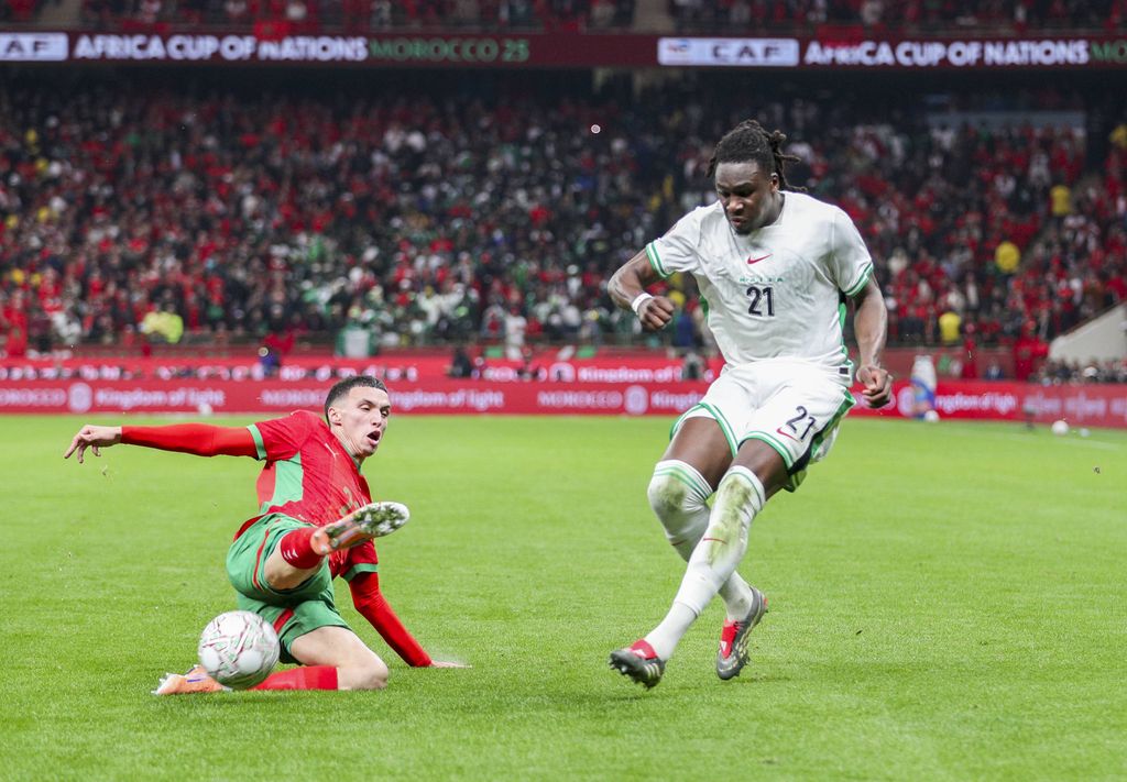 Nigeria vs Morocco CAF AFCON Stade Moulay Abdellah Rabat-Marokko: Calvin Bassey, Bilal El Khannouss