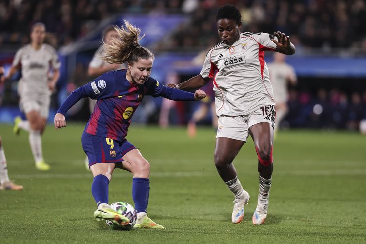Women's Champions League: Benfica's Christy Ucheibe against Barcelona