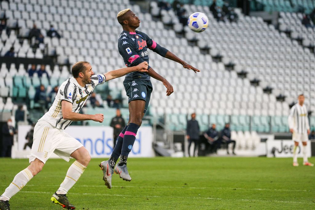 Victor Osimhen in action against Juventus