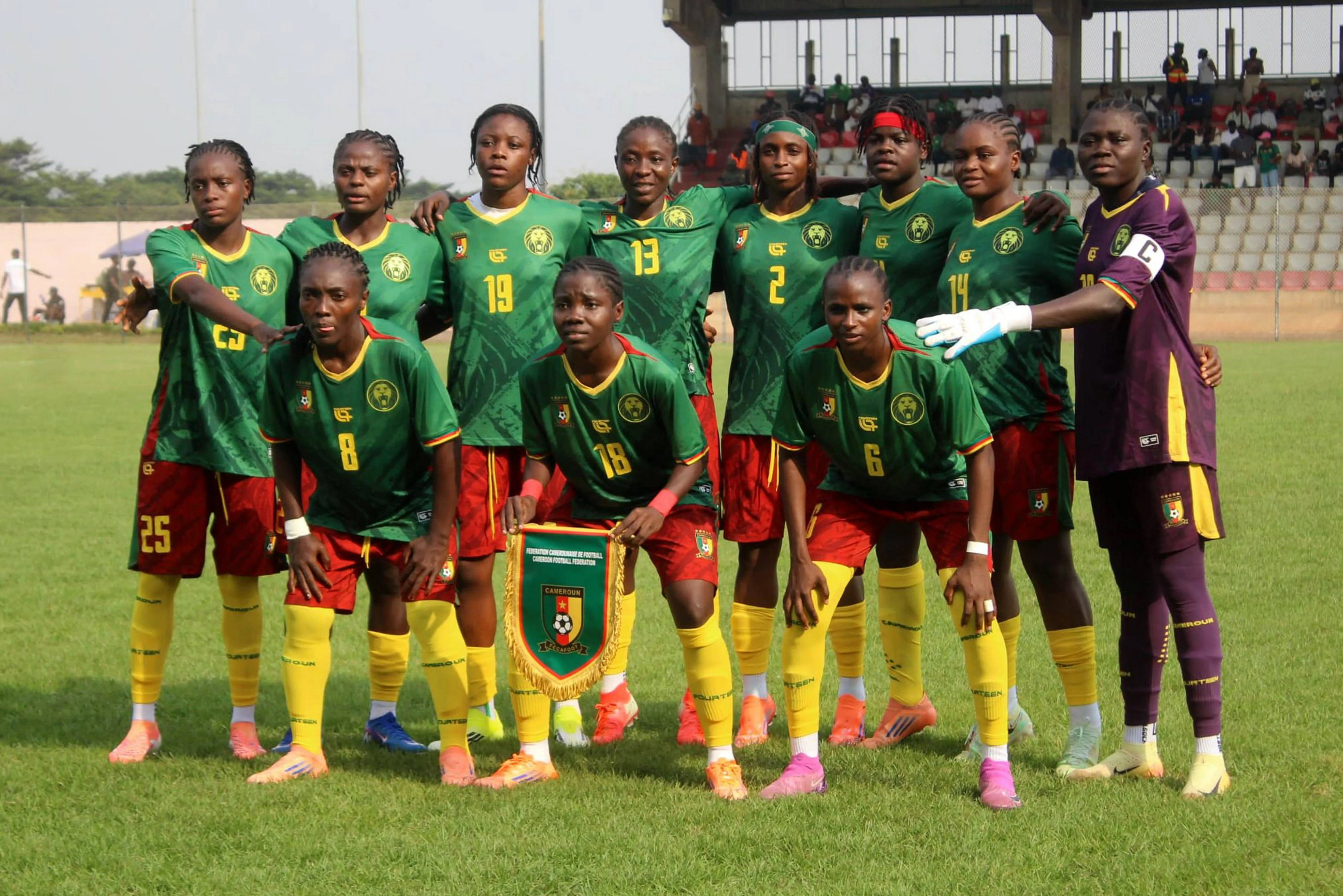 Cameroon players group photo