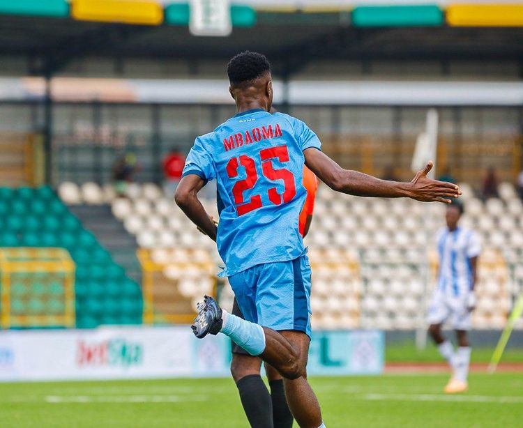 Super Eagles and Remo Stars forward Victor Mbaoma. 