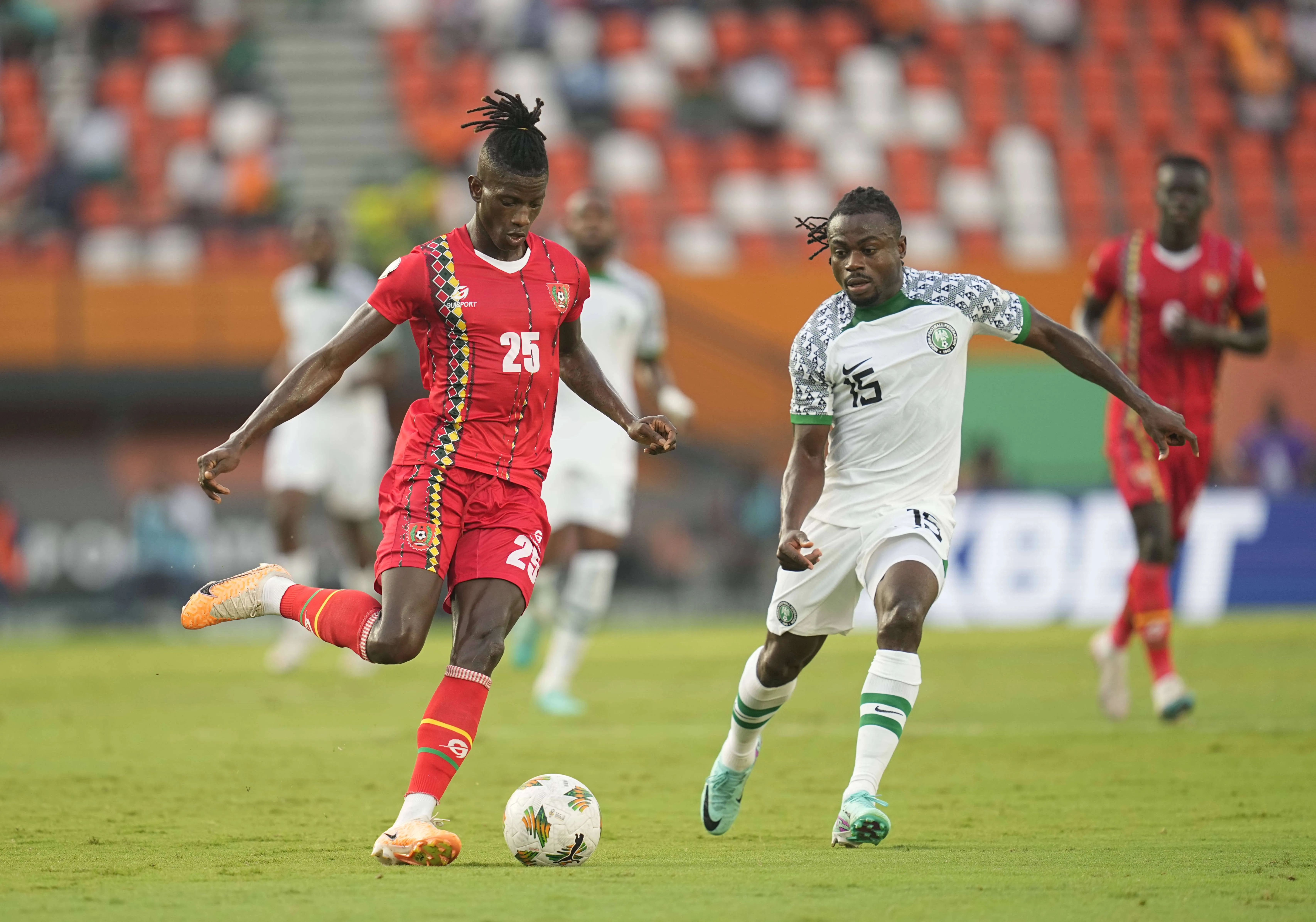 Nigeria vs Guinea-Bissau in Abuja.