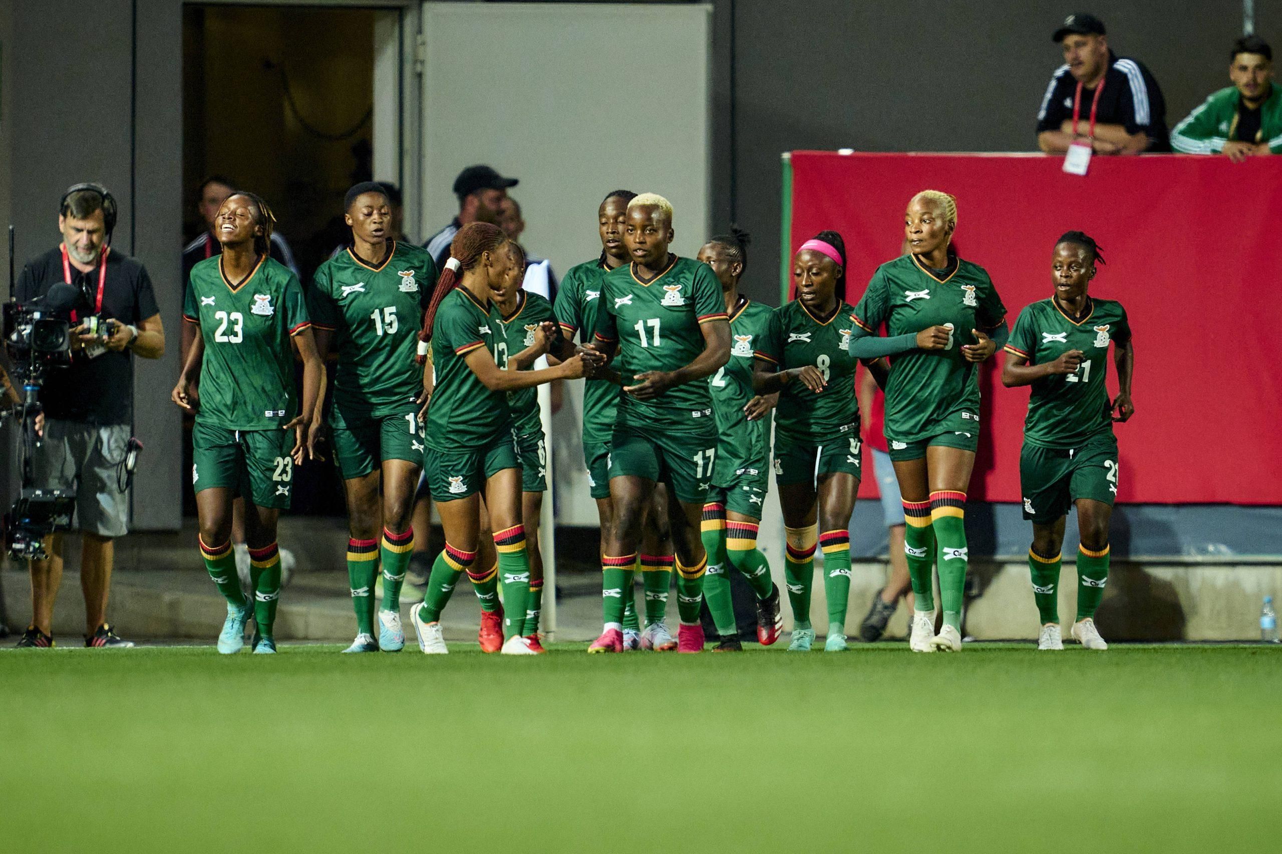 Zambia women's national team including Kundananji and Banda 