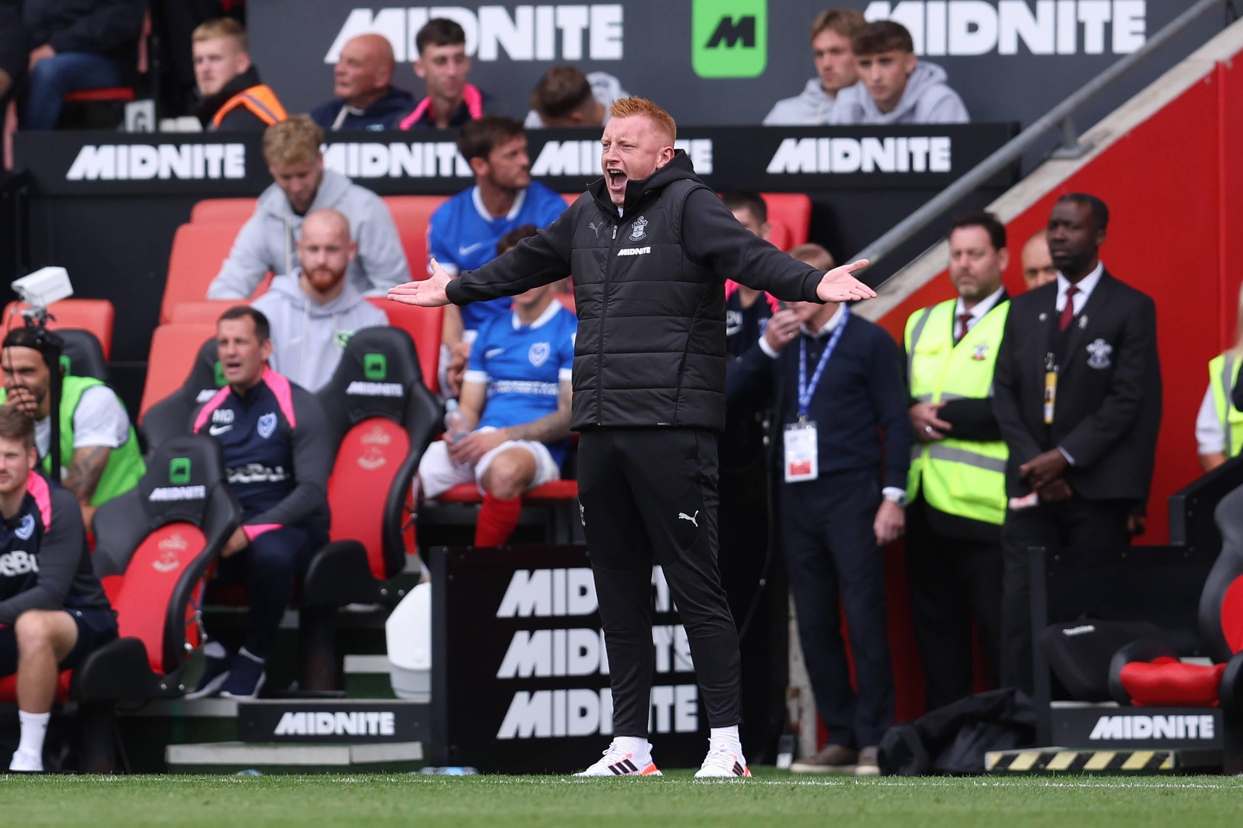 Will Still, Manager of Southampton during the Southampton vs Portsmouth