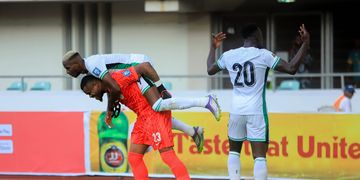 Watch: Calvin Bassey lifts NFF President as Super Eagles celebrate play-offs qualification