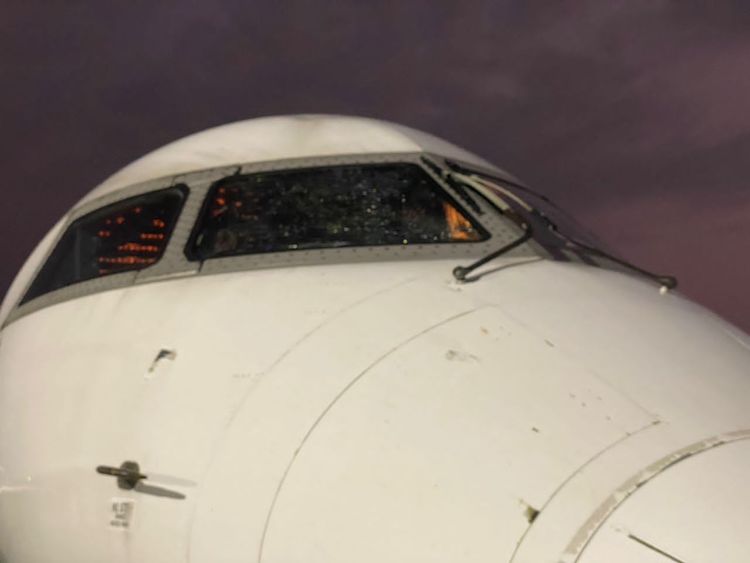 The aircraft transporting the Super Eagles