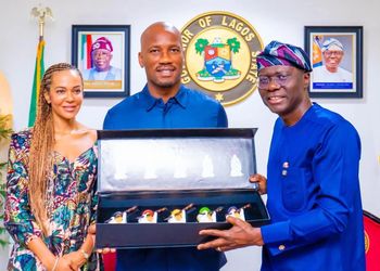 PICTURES: Gov. Sanwo-Olu hosts Super Falcons stars in Lagos after strong World Cup performance