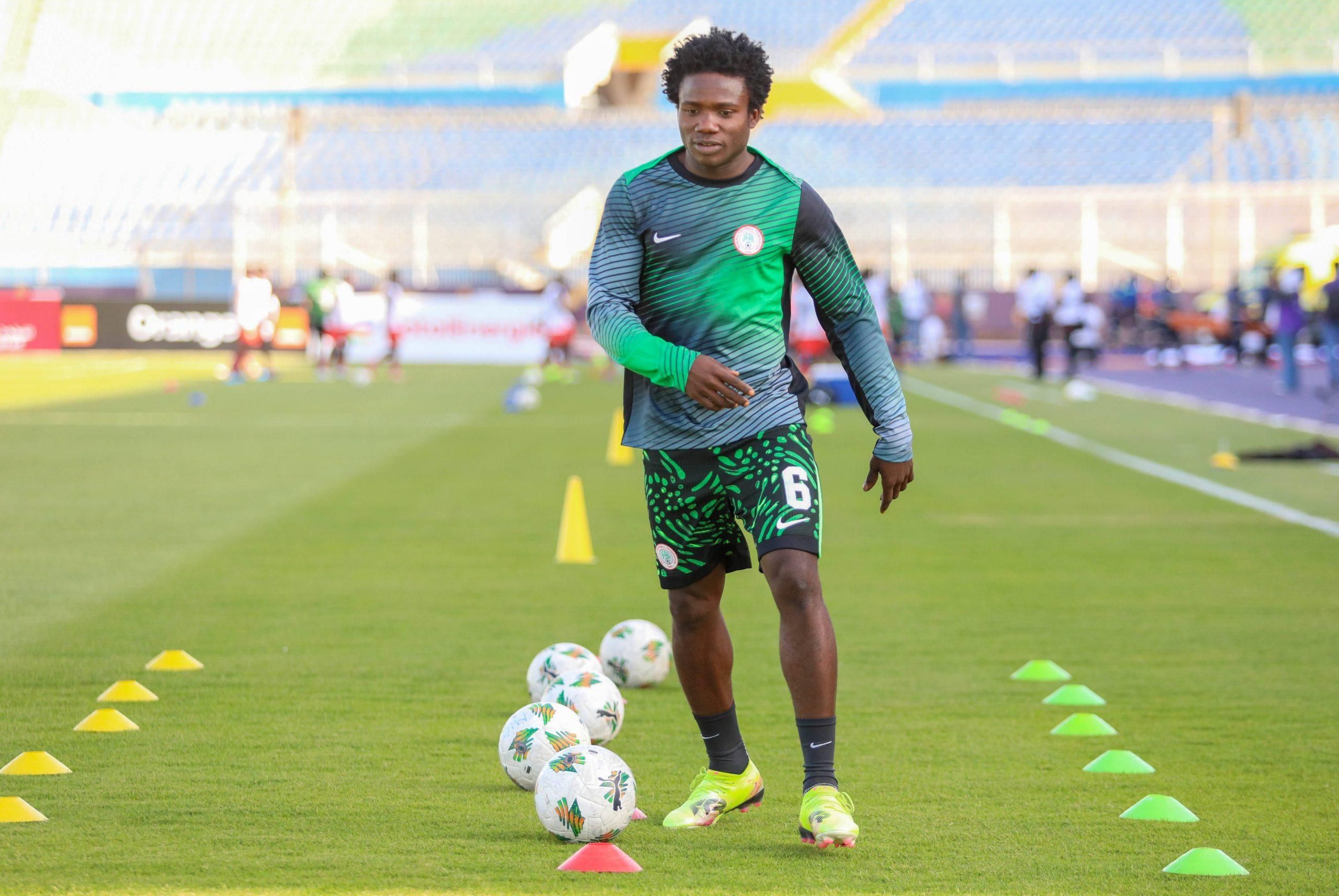 Daniel Kolocho Bameyi of Nigeria during the men U20 Caf Africa Cup of Nations match between Nigeria and Benin at 30 June Stadium on May 7, 2025 in Cairo, Egypt