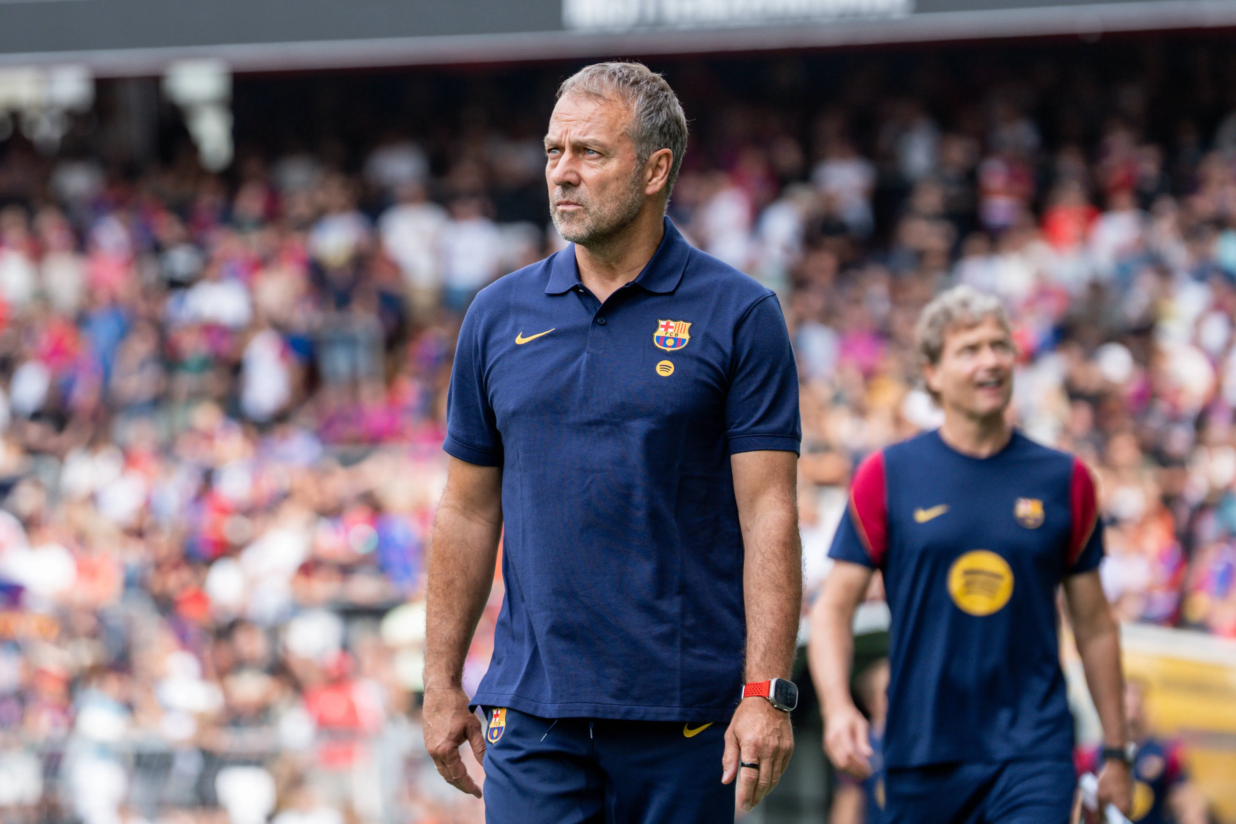 Barcelona boss Hansi Flick beaten by Zulte Waregem to Musa Omotayo of Nigeria