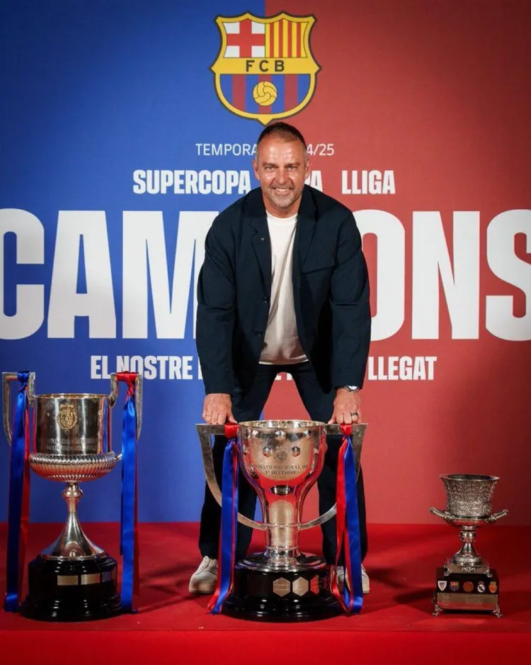 Barcelona manager Hansi Flick