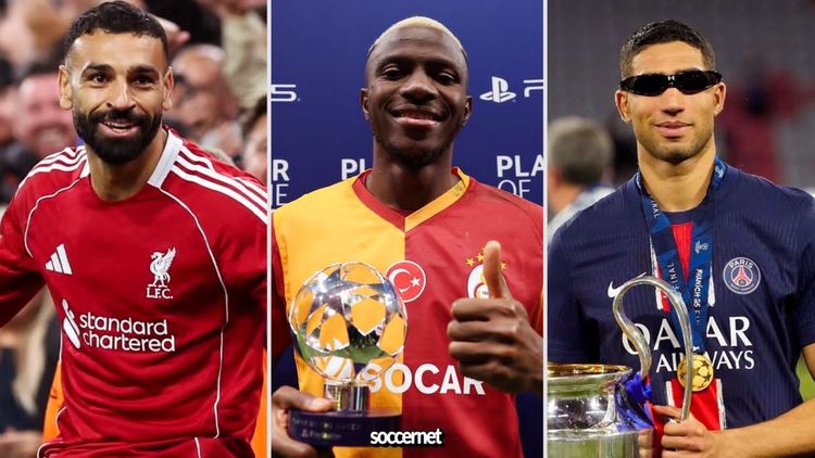 CAF Africa Footballer of the Year award frontrunners: Salah, Osimhen, and Hakimi