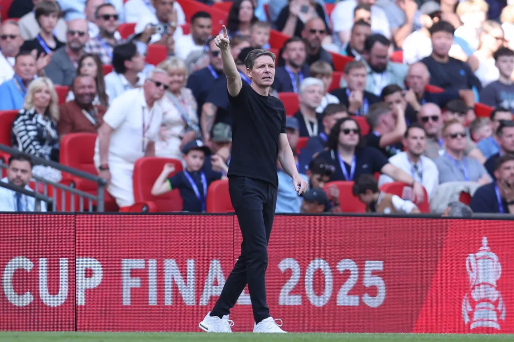 Oliver Glasner, Manager of Crystal Palace during the Crystal Palace vs Manchester City